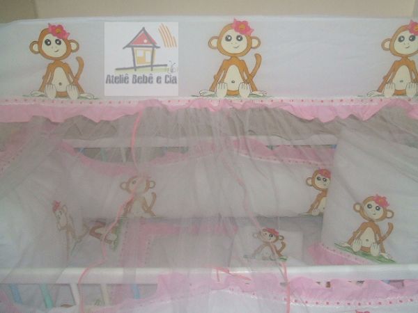 Kit de Berço Tema Macaquinha